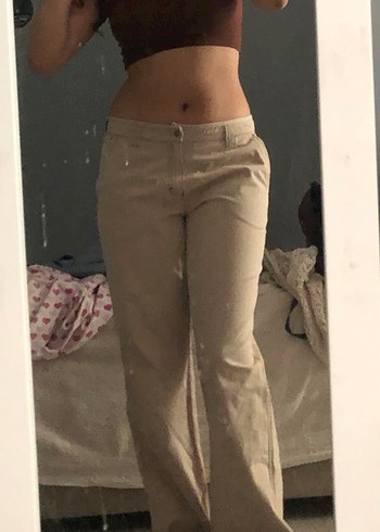 Bej Kadın Pantolon - Görsel 2