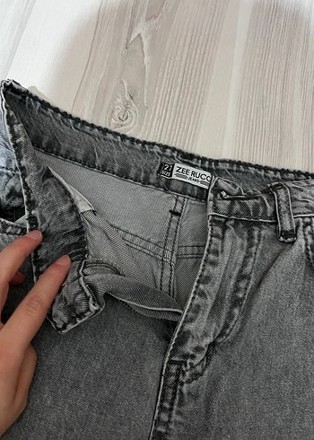Gri Denim Pantolon - Görsel 2