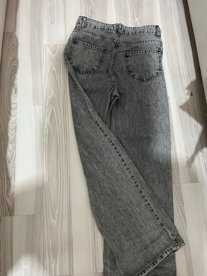 Gri  Denim Pantolon - Görsel 3