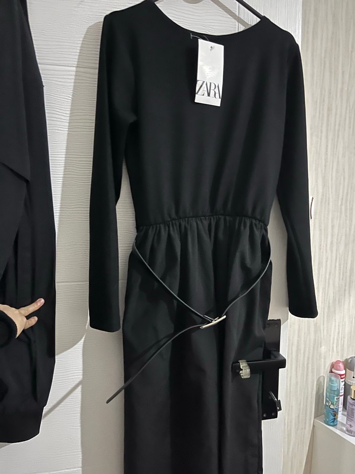 Siyah Uzun Elbise - Görsel 3