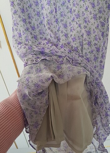 l Beden Ciçekli vintage elbise