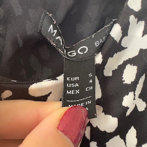 s Beden siyah Renk Mango elbise