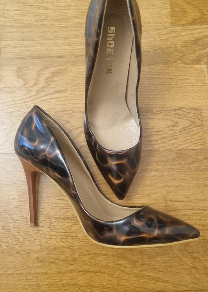 Çok şık,tarz,leopar rugan - Görsel 3