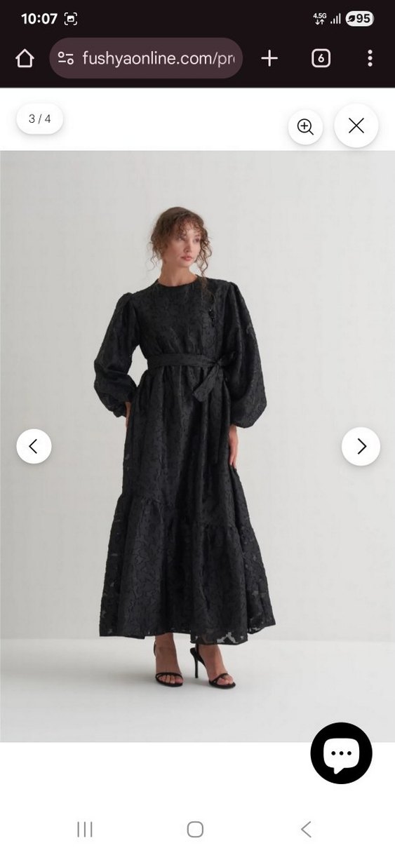 Fushya Broşlu jakar Abiye elbise - Görsel 3