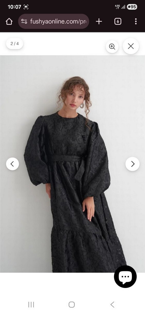 Fushya Broşlu jakar Abiye elbise - Görsel 2