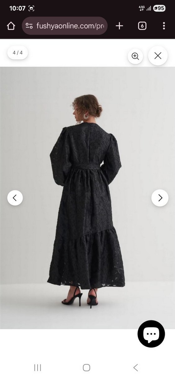 Fushya Broşlu jakar Abiye elbise - Görsel 4