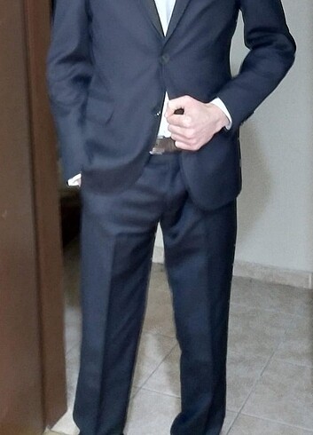 Kığıli klasik desenli takım elbise bir kere giyildi çok iyi duru - Görsel 2