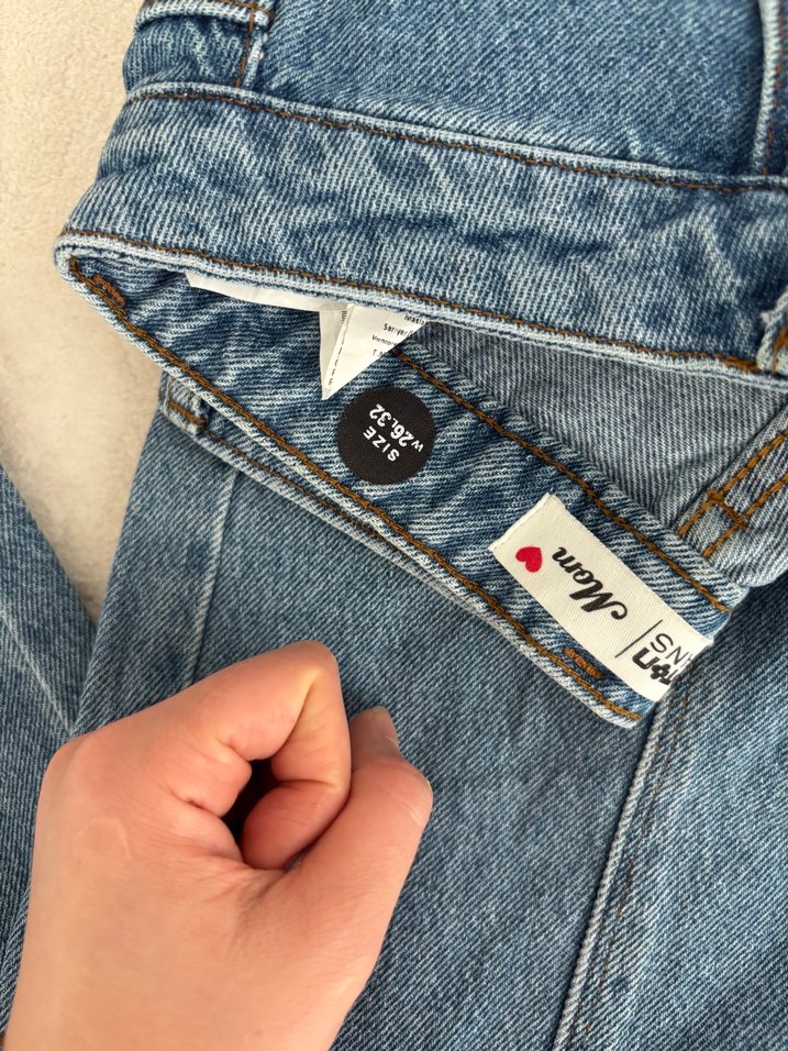 Mavi Yüksek Bel Denim Jean — görsel 3/4