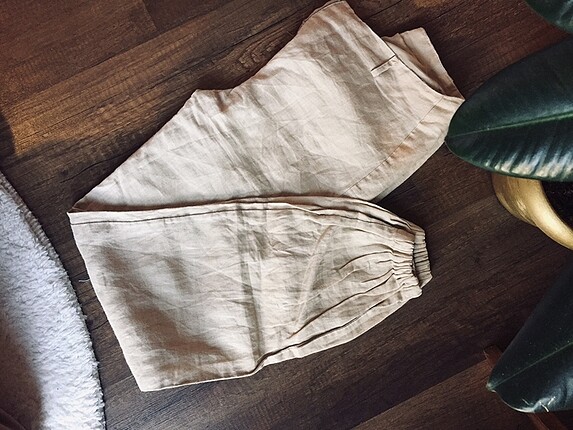 Keten vintage pantolon