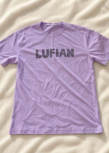 Lufian Lila Bisiklet Yaka Tisort