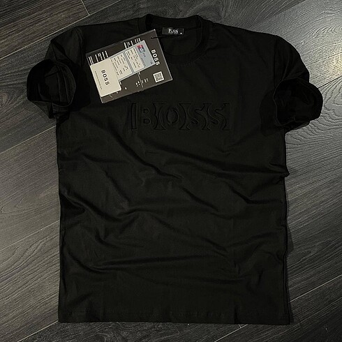 Hugo Boss Kabartma Kumas Logolu Erkek Tişort
