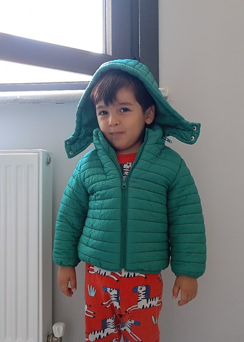 Yeşil Erkek Çocuk Şişme Mont