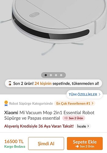  Beden Renk Robot süpürge