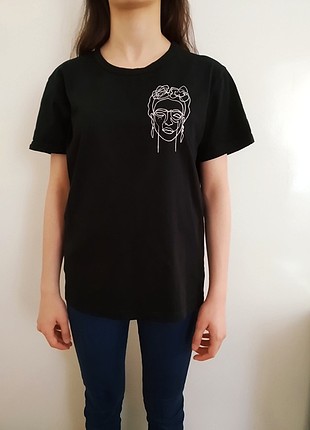 xl Beden Siyah Frida T shirt