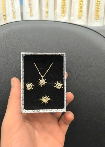 Accessorize Altin Gunes İsiltili Taki Seti