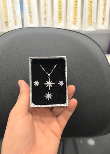 Accessorize  Gumus Yildizli Zarif Taki Seti