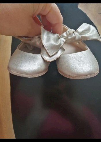 20 Beden beyaz Renk Beyaz Fiyonk Detaylı Kız Çocuk Babet