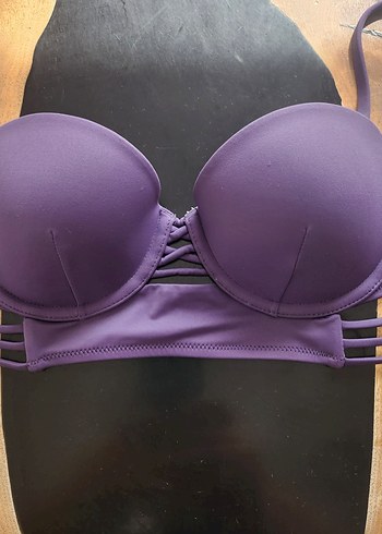 Victoria s Secret Mor Spor Tarzı Destekli bikini üst