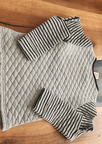 Gri Nakışlı Örgü Kedi Desenli Kedi Kıyafeti - Görsel 7