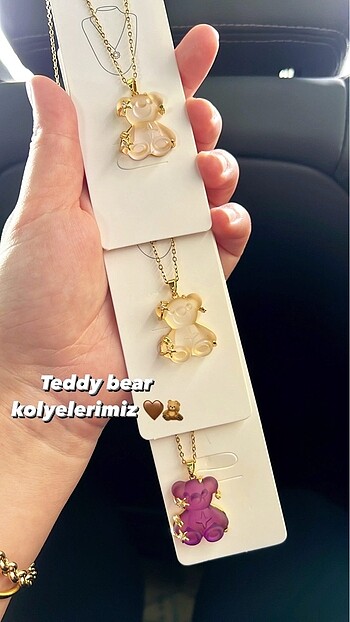 Çelik Kararmaz Teddy Kolye