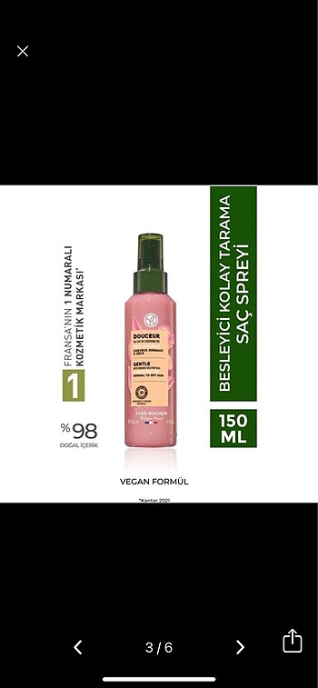 Beden Yves Rocher Saç Bakım Kremi