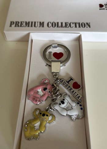 Koala Pastel Renkli Zincir Detaylı Kadın Anahtarlık - Görsel 4