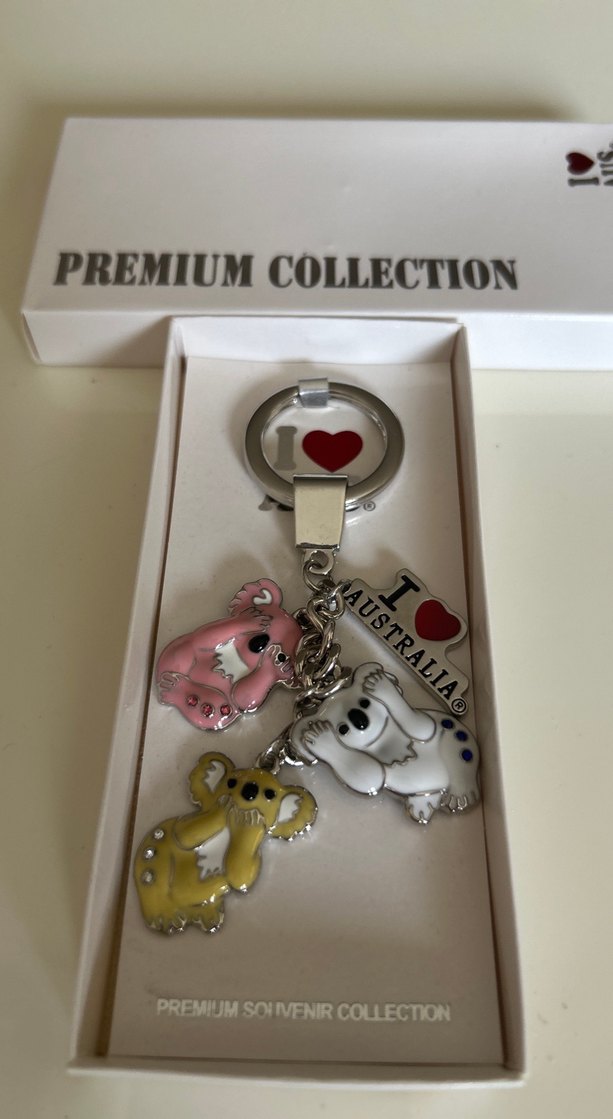 Koala Pastel Renkli Zincir Detaylı Kadın Anahtarlık - Görsel 4