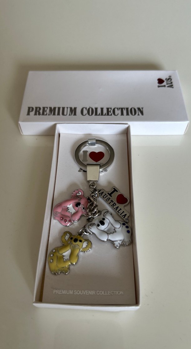 Koala Pastel Renkli Zincir Detaylı Kadın Anahtarlık - Görsel 3