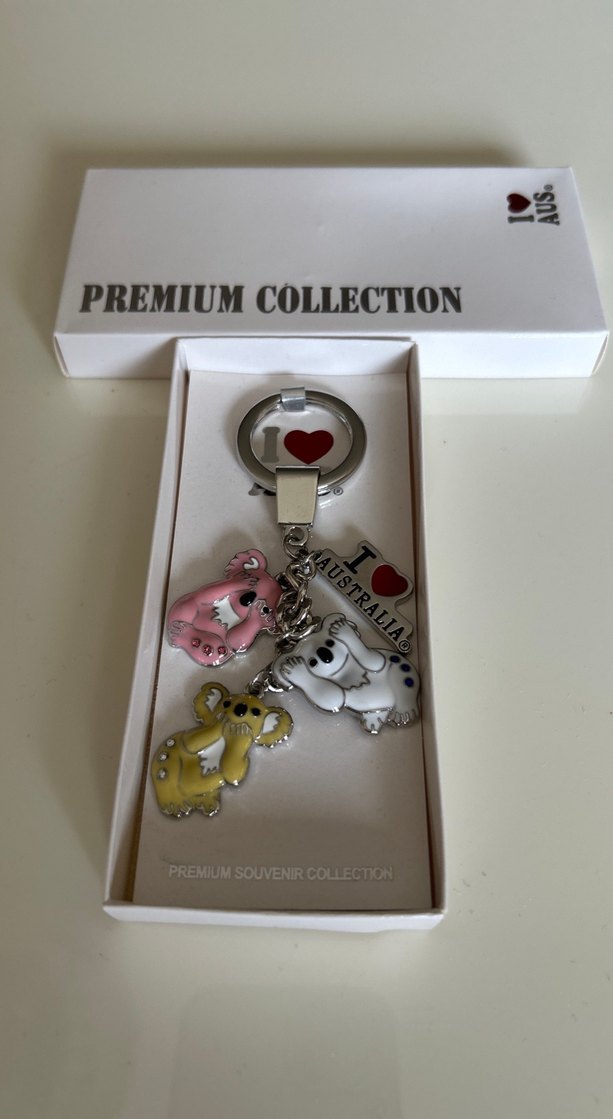 Koala Pastel Renkli Zincir Detaylı Kadın Anahtarlık - Görsel 2