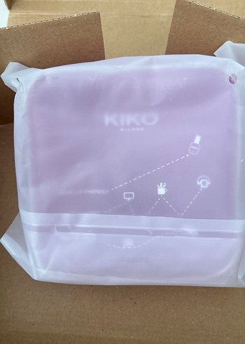 KIKO pembe şeffaf makyaj çantası - Görsel 2