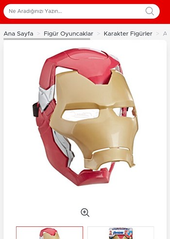 Mor Renkli Canlı Aksiyon Figürü # demir adam maske - Görsel 6