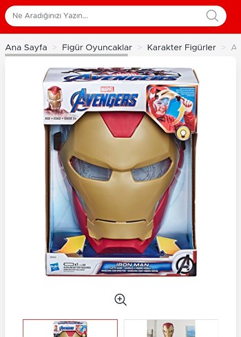 Mor Renkli Canlı Aksiyon Figürü # demir adam maske - Görsel 5