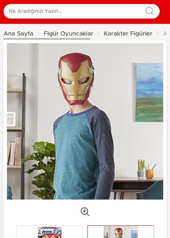 Mor Renkli Canlı Aksiyon Figürü # demir adam maske - Görsel 4