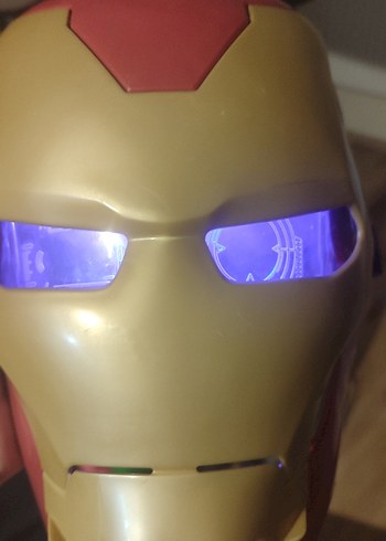 Mor Renkli Canlı Aksiyon Figürü # demir adam maske - Görsel 3