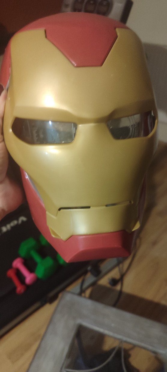 Mor Renkli Canlı Aksiyon Figürü # demir adam maske - Görsel 2