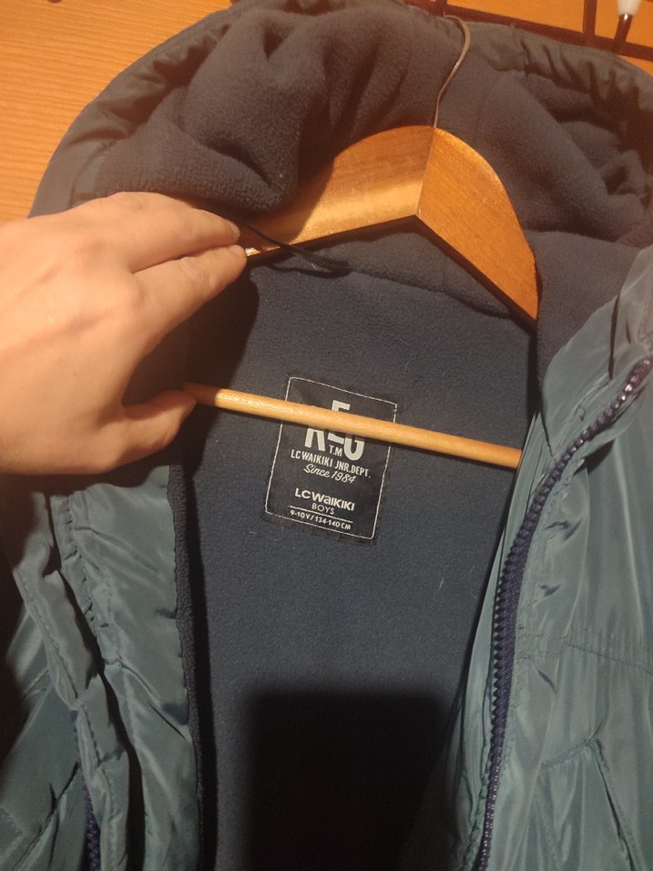 Erkek Çocuk Gri Fermuarlı Kapüşonlu Mont - Görsel 5