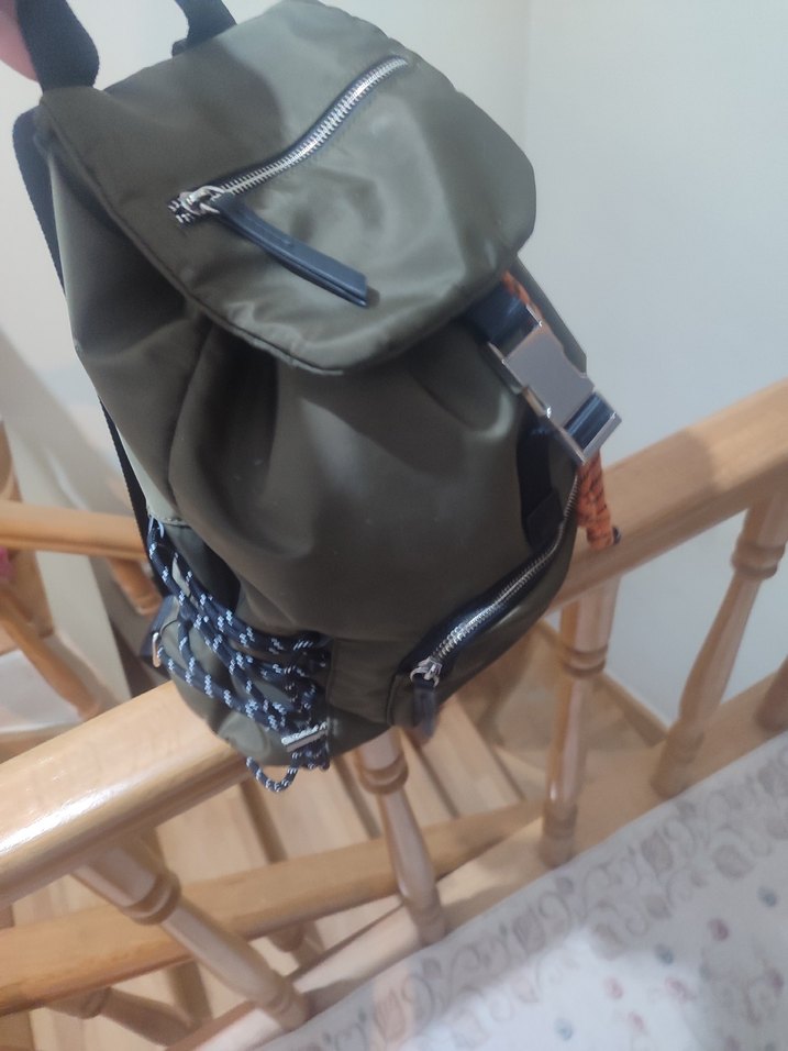 Gri Fermuarlı Erkek Omuz Çantası - Görsel 5