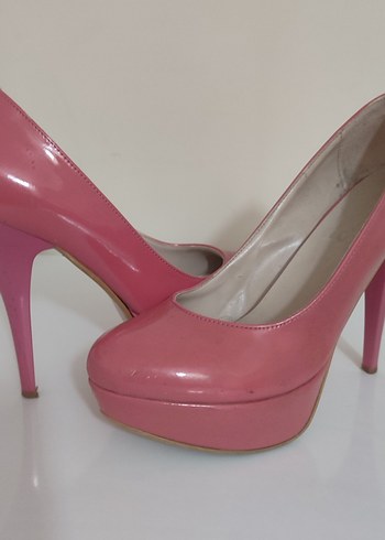 Pembe Stiletto Topuklu Kadın Ayakkabı - Görsel 2