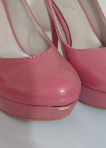 Pembe Stiletto Topuklu Kadın Ayakkabı - Görsel 4