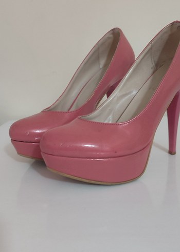 Pembe Stiletto Topuklu Kadın Ayakkabı - Görsel 6
