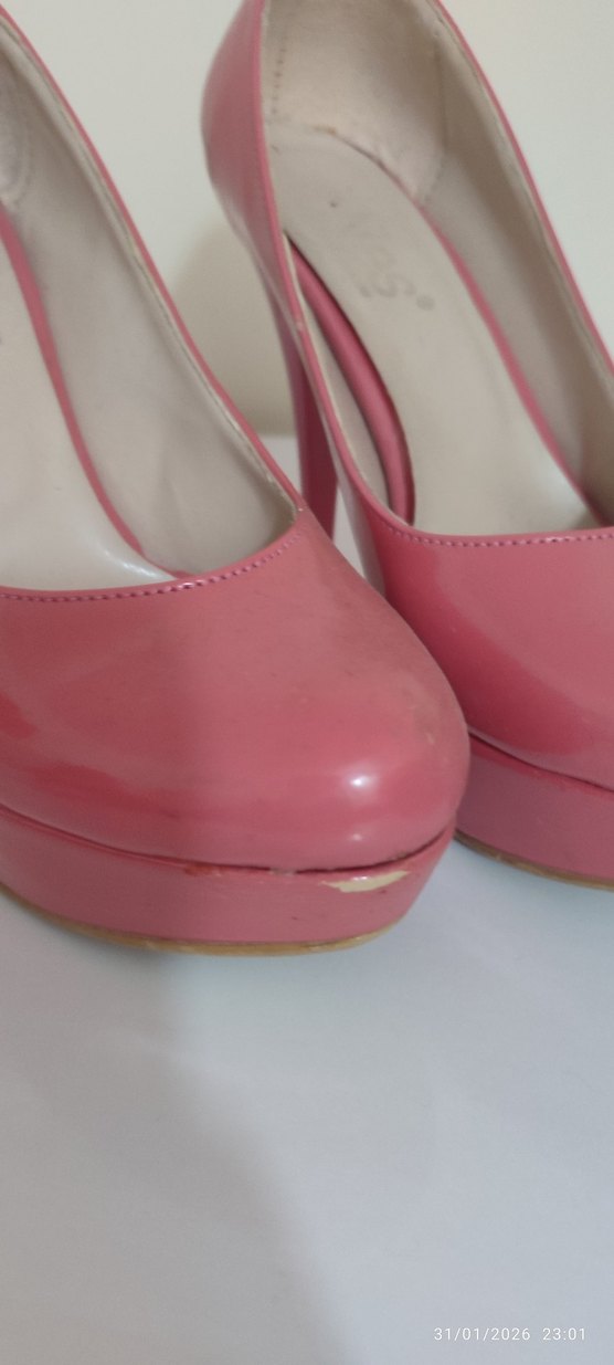 Pembe Stiletto Topuklu Kadın Ayakkabı - Görsel 4