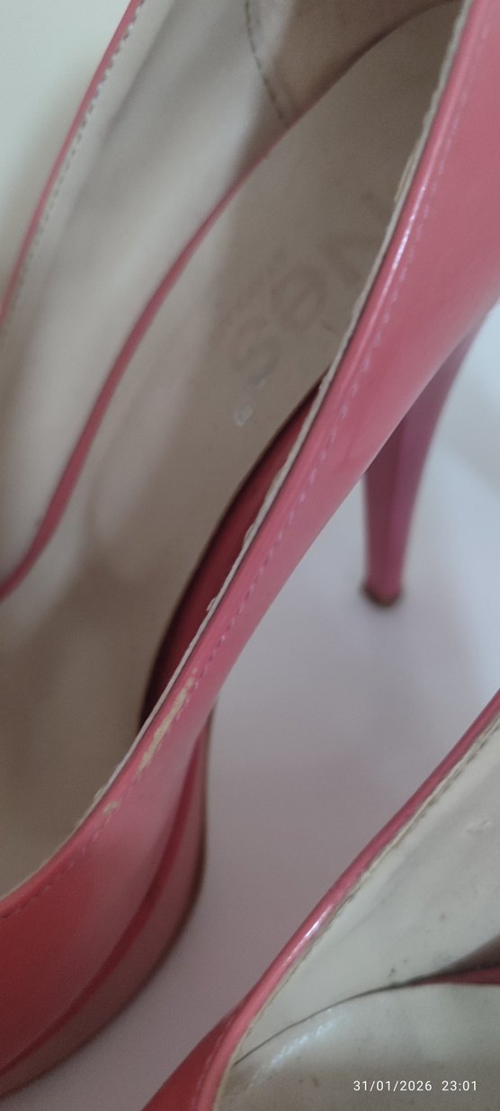 Pembe Stiletto Topuklu Kadın Ayakkabı - Görsel 5