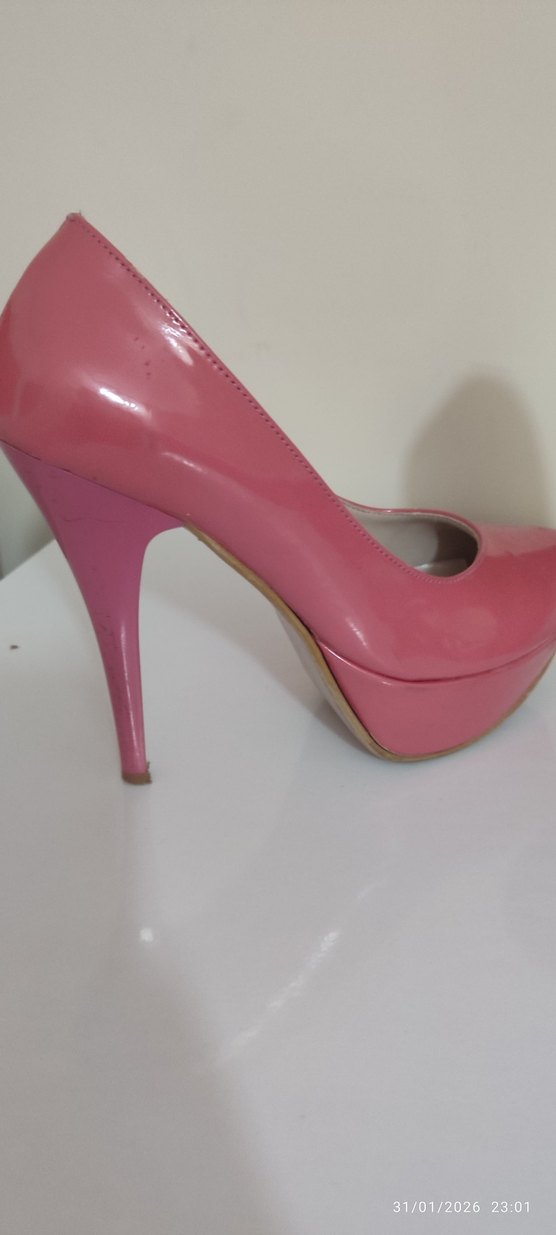 Pembe Stiletto Topuklu Kadın Ayakkabı - Görsel 3