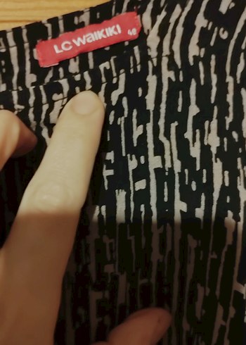 Desenli Siyah Hamile Tunik - Görsel 8