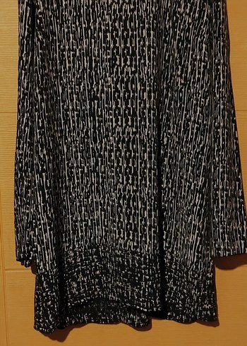 Desenli Siyah Hamile Tunik - Görsel 9