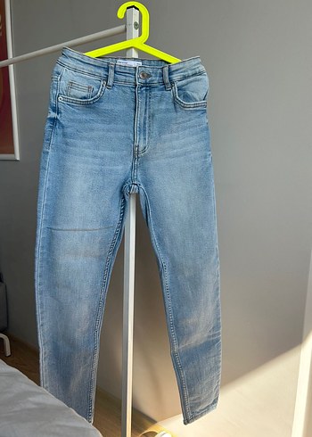 Bershka Acik Mavi Slim Fit Denim Jean