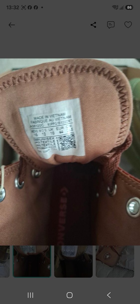 Etiketli Converse All Star Yüksek Bilekli Sneaker — görsel 2/2