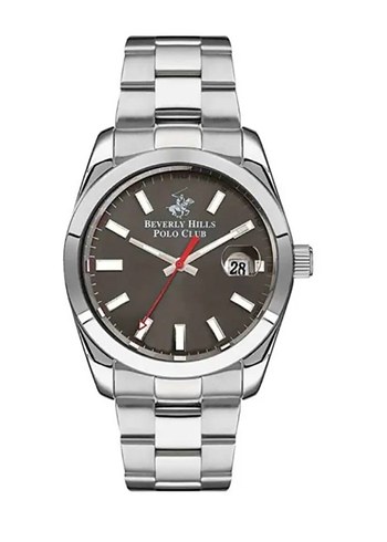 Beverly Hills Polo Club Sikligiyla Gumus Metal Saat