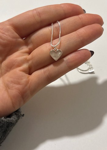 H&M Minimal Kalpli İnce Gumus Kolye