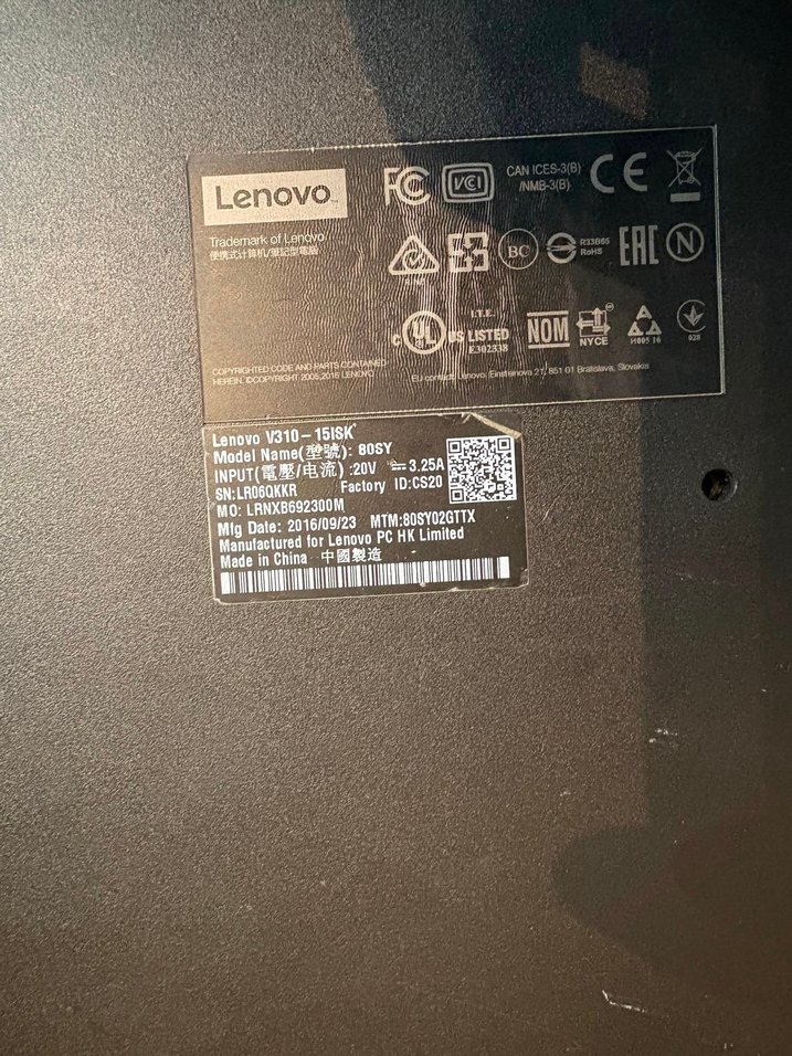 Lenovo Siyah Dizüstü Bilgisayar - Görsel 3